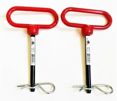 5 GOLIATH INDUSTRIAL RED HANDLE 3/8″ X 4″ TRACTOR HITCH PINS WAGON TRAILER RHP38