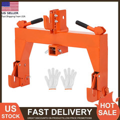 3 Pt Quick Hitch for Cat 1 Tractors Attachments W/ 2″ Receiver Hitch 3000 LBS