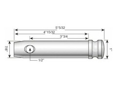 Lower Link Pin 22x95mm for David Brown 880 950 990 Tractors – 131mm Long
