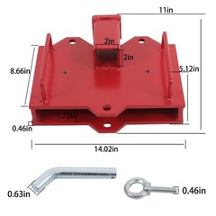 Forklift Trailer Hitch Receiver Tow Hitch Attachments 2” Tractor Skidder