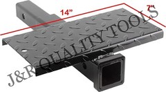 18″ Hitch Extension 2″ Receiver w/ Step Hitch Mount Extender for Truck Trailer