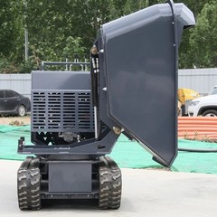 Mini Tracked Dumper Rotating Dump Trucker with B&S Gasoline Engine 180° Rotation