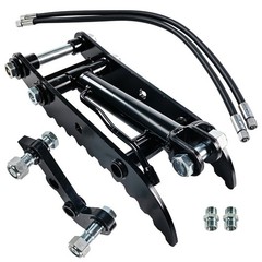 3-Hole Hydraulic Thumb Attachment for Mini Excavator with M14-M16 converter