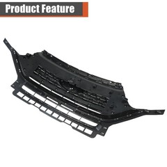 Front Bumper Grille Upper Matte Black Mesh for Explorer 2020-2021