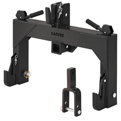 For CAT 1 Tractor: 3000lbs 3 Point Quick Hitch w/ 2″ Receiver Farm-Ready