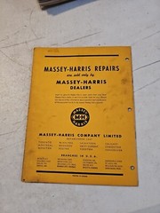 Vintage 1952 Massey-Harris Mounted Plow Illustrated Repair Parts List