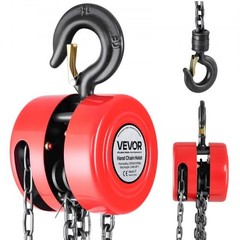 Hand Chain Hoist,1 Ton 2200 lbs Capacity,Manual Chain Block w/Upgrade G70 Galvan