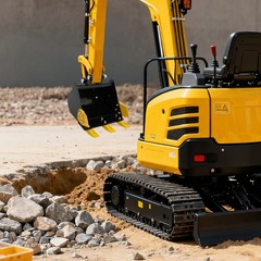 2T/4409.25 lbs Bucket Mini Excavator Bucket w/Metal Teeth ﻿Excavator Kampf