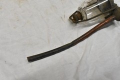 Vintage Frame Mount AC In Line Fuel Filter Glass Sediment Bowl