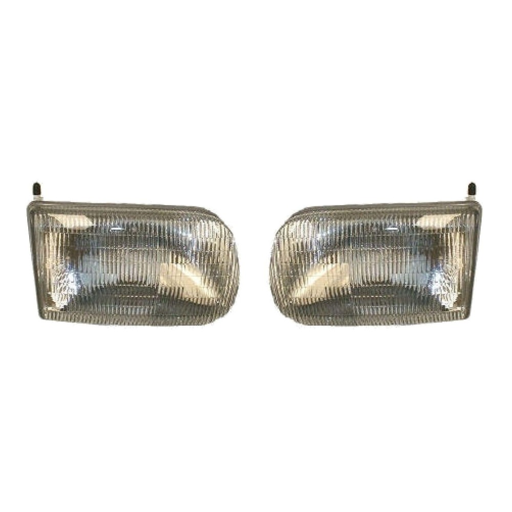 Headlight Pair Mazda B2300/B3000/B4000 1994-1997 Left Right Composite Clear Lens