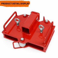 2” Forklift Trailer Hitch Receiver Tow Hitch Attachments for Dual Pallet Fork