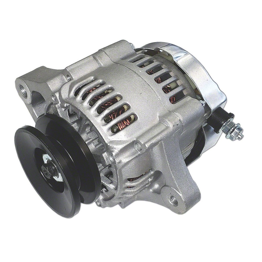 Mini 35 Amp Alternator w/ Pulley-Fits John Deere Tractor A B D G H L M 1010 2020