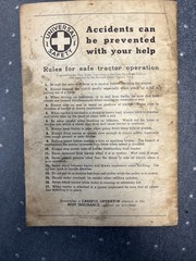 Instructions For Pneumatic Lift-All Farmall A And B Tractor 1941