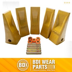 1U3202 J200 Excavator Bucket Teeth with Pins 8E6208 Retainers 8E6209 – 5 Pack