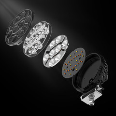 2Pcs 4.3” ROUND LED Work Lights Fits John Deere 2010 2640 3010 3020 4010 4020