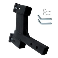 Hitch Extension 2in Receiver 2.25in Riser 8.25in Drop 7500lbs Matte Black