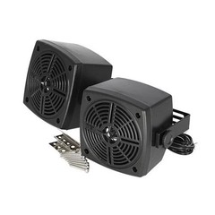 Radio Speakers in Weatherproof Black Housings 4″ Set of 2