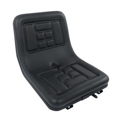 Black Universal Compact High Back Lawn Tractor Seat with Mounting Bolt Patterns