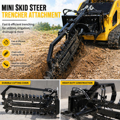 Skid Steer Loader Attachxpro Trencher for Attachment Loader Trencher