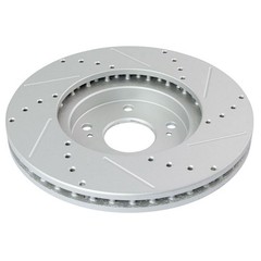 Brake Pads & Rotors Front Rear Drilled Slotted Semi-Metallic Acura TL 2004-2008