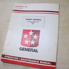 GENERAL HYDRAULIC POWER UNIT 300 Operation Maintenance Manual HPU Guide book