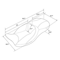 Hammock Passenger Seat Fits Touring Road King FLHR 09-23