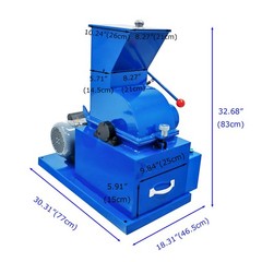 Electric Broken Coal Testing Equipment 220V Hammer Crusher 3&6&10mm Screen