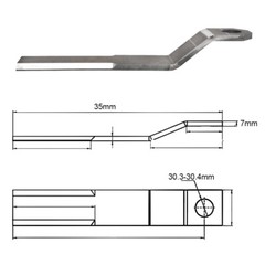 2X Mower Rotary Cutter Blades For Skidsteer,Skid Loader, Compact Track Loader
