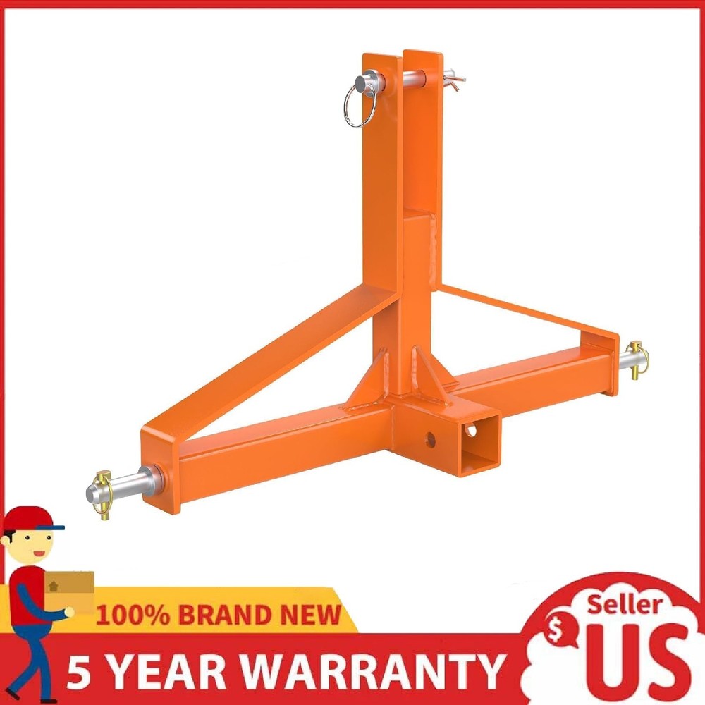 3 Point Quick Hitch 2″ Receiver ,Trailer Hitch Tractor Attachment for Category 1
