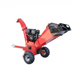 Towable Wood Chipper 5 Inch Capacity 420cc Gas Engine 16in Tires 2in Coupler