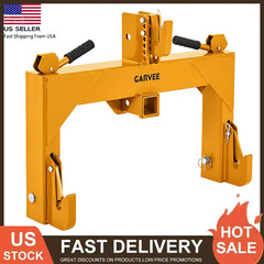 3-Point Quick Hitch Adapter with 2″ Receiver for Category 1 Tractors, 3000 LBS