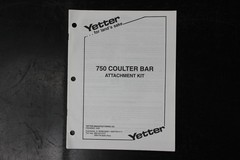 Yetter 750 Coulter Bar Attachment Kit Manual Heavy Equipment Agriculture
