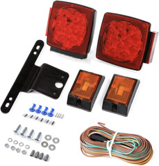 Rear Led Submersible Trailer Tail Lights Kit Boat Truck Waterproof 12V