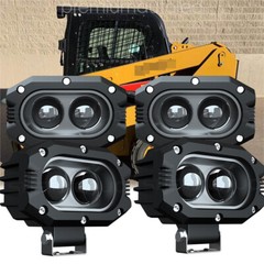 4PC 4″INCH LED Work Lights for Caterpillar Skid Steers Excavator Forklift Loader