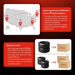 145/70-6 6PR Tubeless Street Mini Bike ATV Tires 2-Pack CC100X CT100U