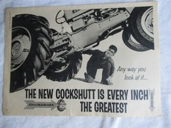 1959 Cockshutt Tractor Farm Equip Print AD 3-Page Advertisement Large 15×10.5″