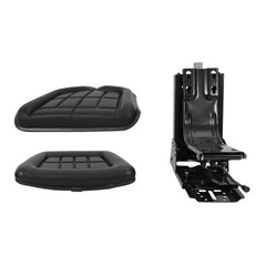 Black Universal Tractor Suspension Seat For Massey Ferguson Ford / New Holland
