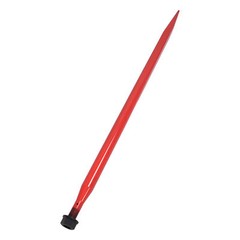 Steel Hay Bale Spear Quick Attach Square W/2 Stabilizers & Sleeves Spike Fork