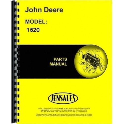 John Deere 1520 Gas & Diesel Tractor Parts Manual Catalog pc1121