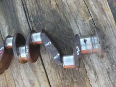 Allis Chalmers D17 AC tractor engine motor crank shaft crankshaft w/ gear *