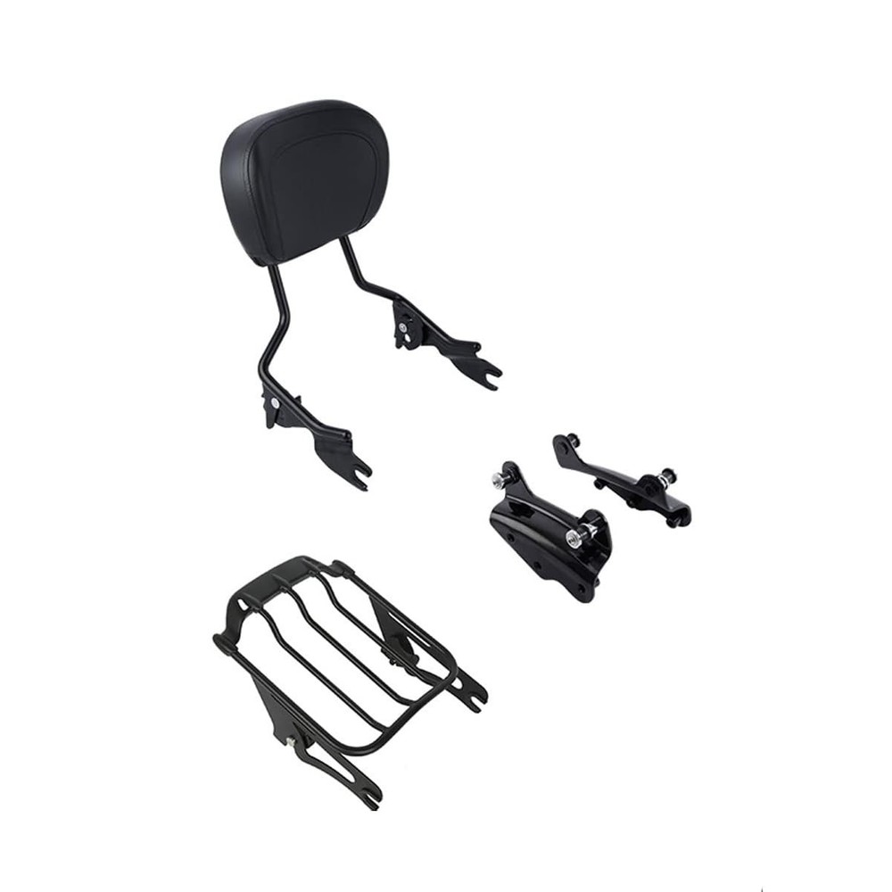 Detachable Passenger Backrest Sissy Bar Luggage Rack Hardware Kits 2009-2013
