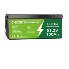 NEW 100Ah 48V LiFePO4 Lithium Battery 5120Wh W/ 58.4V 20A Charger For Golf Cart