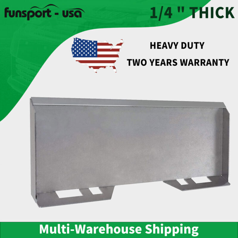 1/4″ Skid Steer Quick Tach Attachment Mount Plate Heavy Duty Steel for Kubota