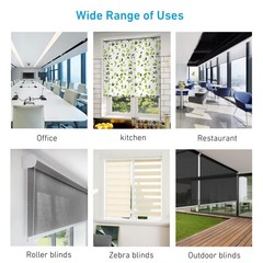 28mm Roller Blind Brackets Upgrade 1.69″W x 1.85″H, White