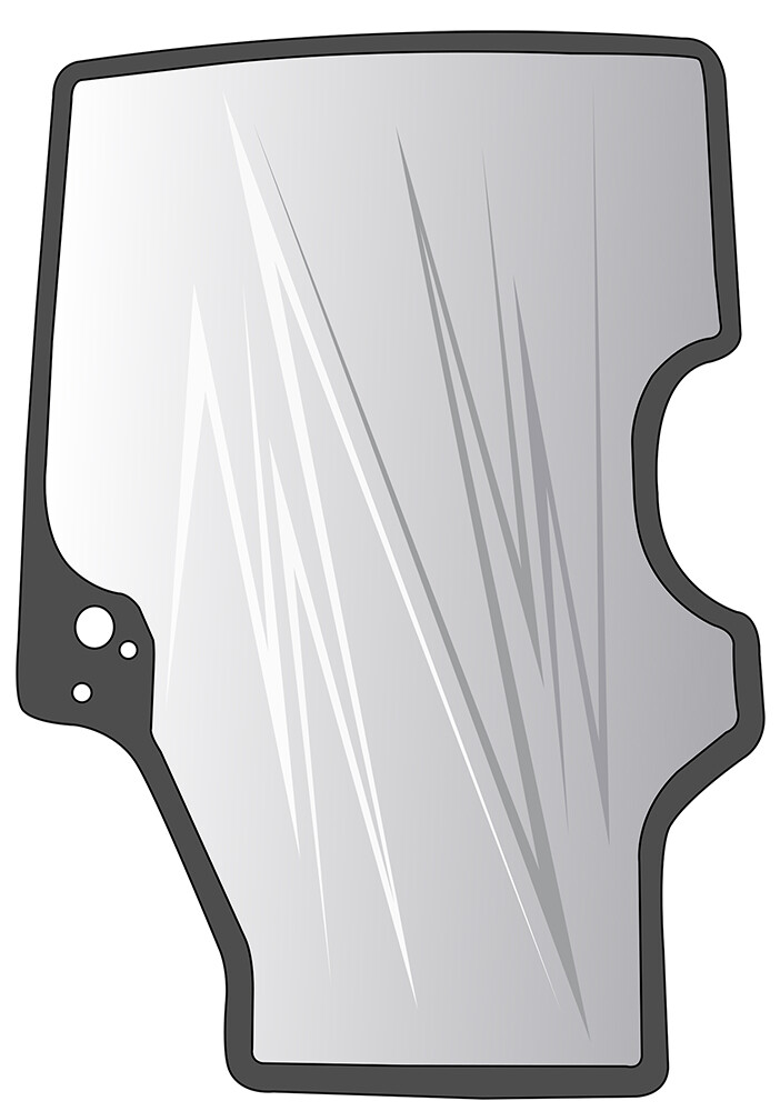 87635930 Front Windshield Glass New Holland L160 L170 L180 ++ Skid Steer Loaders