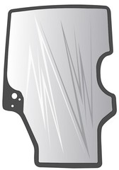 87635930 Front Windshield Glass New Holland L160 L170 L180 ++ Skid Steer Loaders