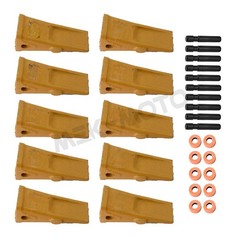 10×1U3202 Bucket Teeth with Pins 8E6208 Retainers 8E6209 for CAT J200 Series