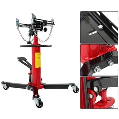 1322-1660lbs Capacity Hydraulic Transmission Jack 2 Stage Adjustable Telescoping