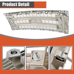 Front Bumper Grille Upper Chrome Mesh Replacement for F150 2009-2014 DL3Z8200DA