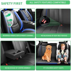 Hyundai Ioniq Car Seat Covers 2017-2026 Waterproof Leather Airbag Compatible Set